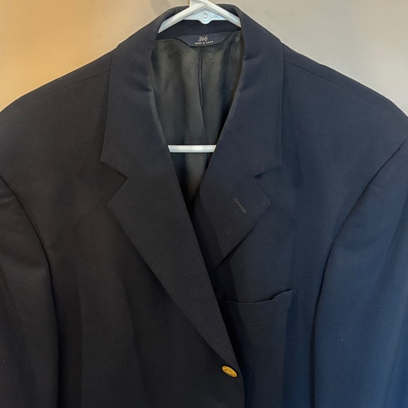 Brooks Brothers Navy Blazer with Brass Buttons Men's 43R - Picture 4 of 10